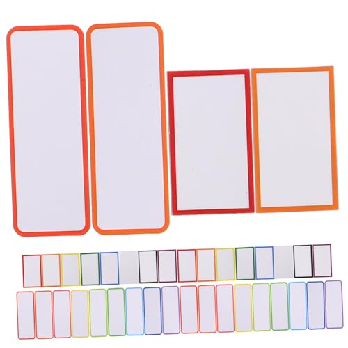 ELAYARD 67 Stück Teiliges Magnetisches Whiteboard Wiederbeschreibbar mit Trockenlöschfunktion Farbige Memo tags für Kühlschrank und Magnetische Oberflächen Vielseitig Beschriftbar von ELAYARD