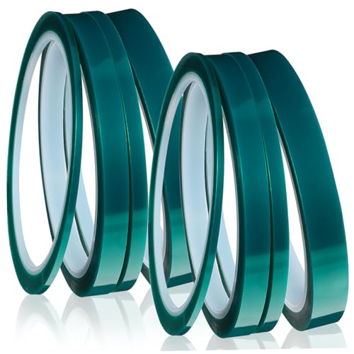 ELAYARD 8 Rollen Hitzebeständiges Klebeband Grün Wärmetransferband Isolierband für Sublimation Elektronik DIY Handwerk Temperaturbeständig Flexibel Robust ELAYARD 8 Rollen Hitzebeständiges Klebeband Grün Wärmetransferband Isolierband für Sublimation Elektronik DIY Handwerk Temperaturbeständig Flexibel Robust von ELAYARD
