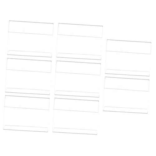 ELAYARD 8 Stück Teiliges Acryl Preisschild Display Transparenter Preisschildhalter Stabiler Acrylständer für Einzelhandel Restaurant Einfaches Einsetzen von Preisschildern ELAYARD 8 Stück Teiliges Acryl Preisschild Display Transparenter Preisschildhalter Stabiler Acrylständer für Einzelhandel Restaurant Einfaches Einsetzen von Preisschildern von ELAYARD