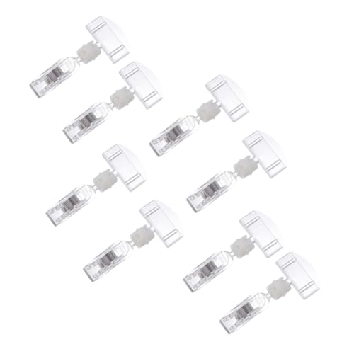 ELAYARD 8 Stück Teiliges Drehbare Transparente Preisschildhalter Clips für Etiketten Namensschilder und Werbeschilder Einsetzbar im Einzelhandel Supermarkt und Büro zur Praktischen ELAYARD 8 Stück Teiliges Drehbare Transparente Preisschildhalter Clips für Etiketten Namensschilder und Werbeschilder Einsetzbar im Einzelhandel Supermarkt und Büro zur Praktischen von ELAYARD
