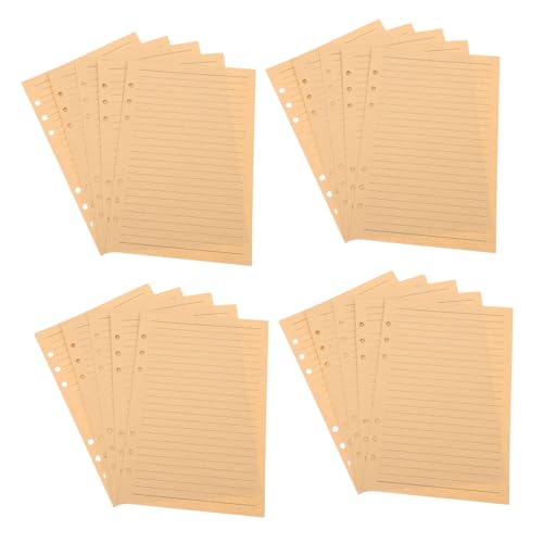 ELAYARD 80 Blatt Nachfüllpapier Liniert Braunes Kraftpapier Robust für Ringbuch Journal Kompatibel mit Füller Kugelschreiber Marker Leicht Tragbar ELAYARD 80 Blatt Nachfüllpapier Liniert Braunes Kraftpapier Robust für Ringbuch Journal Kompatibel mit Füller Kugelschreiber Marker Leicht Tragbar von ELAYARD