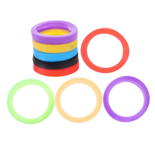 ELAYARD 9 Stück Teiliges Elastische Silikon schlüsselkappen Farbige Schlüsselkennzeichnung Praktische Schlüsselabdeckungen Widerstandsfähig und Flexibel Schutz für Haus Autoschlüssel von ELAYARD