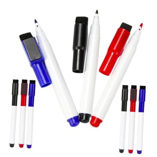 ELAYARD 9 Stück Teiliges Magnetisches Whiteboard Marker mit Feiner Spitze Trocken Abwischbar Bunte Schreibtafel Stifte für Schule Büro und Wiederverwendbar und Geruchsarm ELAYARD 9 Stück Teiliges Magnetisches Whiteboard Marker mit Feiner Spitze Trocken Abwischbar Bunte Schreibtafel Stifte für Schule Büro und Wiederverwendbar und Geruchsarm von ELAYARD