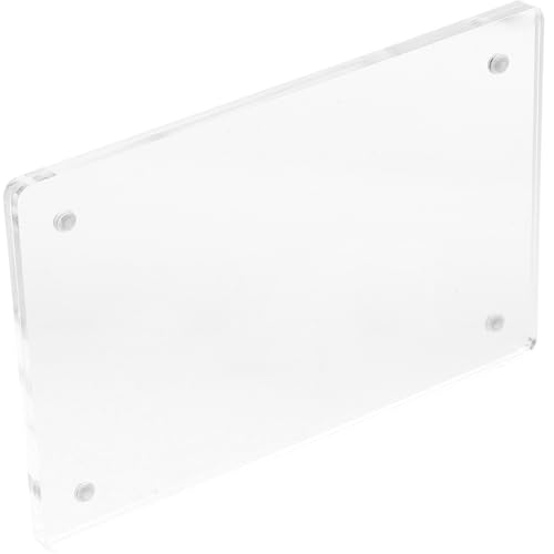 ELAYARD Acryl Preisschildhalter Transparent mit Rundungen Leichtgewichtiger Schilderständer für Speisekarten Broschüren Werbung Büro Restaurant Nutzung von ELAYARD