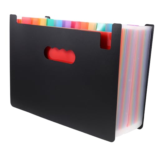 ELAYARD Aktenordner Fächer Regenbogen Farbiges Mehrschichtiges Faltmappe Dokumenten Organizer Vielseitiger Büro Datei Aufbewahrungsbeutel für Zuhause Schule Reisen Praktischer Fächer von ELAYARD