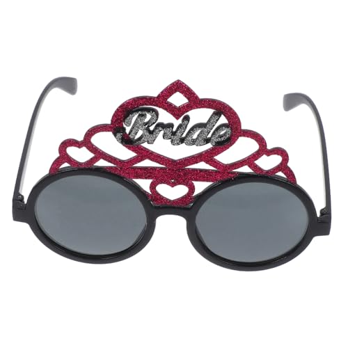 ELAYARD Braut Sonnenbrille Hochzeitsrequisiten Leichtes Zubehör für Junggesellinnenabschiede und Fotokabinen Geeignet für Hochzeitsfeiern Partys Bälle und Bühnenauftritte von ELAYARD