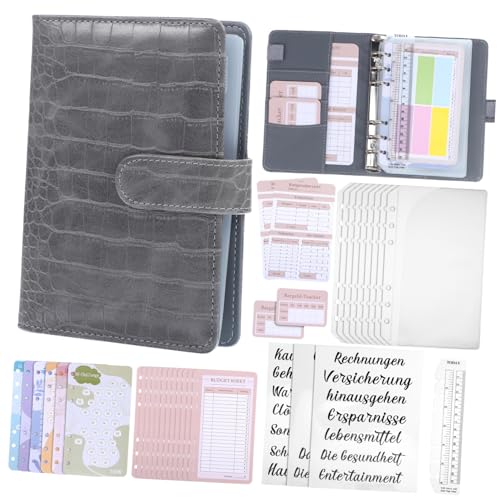 ELAYARD Budgetplaner Ringbuch Deutsch mit Vielseitigen Fächern und Zubehör Geld Organizer mit Sinking Funds Umschlägen Sparbuch Kartenhaltern und Lineal Praktisch für Mobiles von ELAYARD
