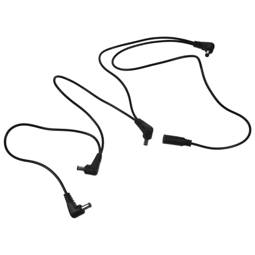 ELAYARD Effector kabel Gitarren pedal Stromversorgungskabel Schwarz Einzeldraht für Gitarren Effektpedal Daisy Chain Power Supply Geräuschisoliert Langlebig Geeignet für Bühne und Zuhause von ELAYARD