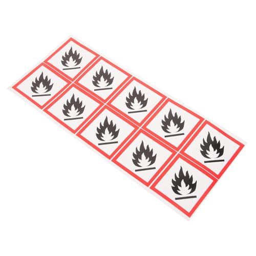 ELAYARD Flammbares Warnschild Selbstklebend PVC Witterungsbeständig Warnaufkleber für Büro Haus Bereiche zur Feuerprävention ELAYARD Flammbares Warnschild Selbstklebend PVC Witterungsbeständig Warnaufkleber für Büro Haus Bereiche zur Feuerprävention von ELAYARD