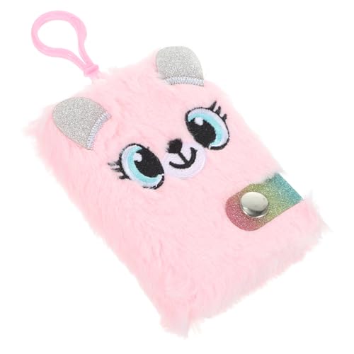 ELAYARD Flauschiges Mini notizbuch mit Aufhängung Plüsch tagebuch für Schüler Tragbares Liniertes Schreibheft Kleine Praktische Notizbücher zum Schreiben und Organisieren von ELAYARD