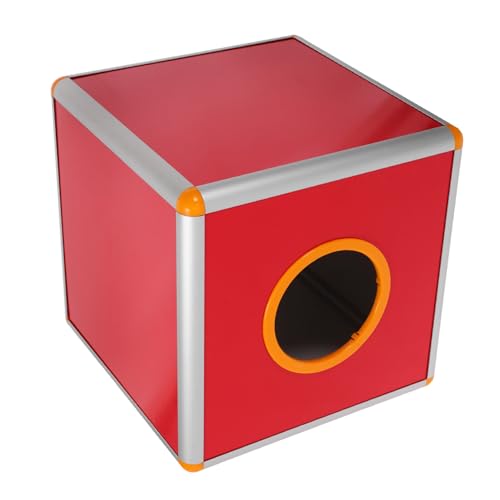 ELAYARD Große Rote Mehrzweck spendenbox aus Aluminium und MDF für Partyspiele Vorschläge Abstimmungen und Wohltätigkeitszwecke Installieren Auffälliges Design Vielseitiger Behälter von ELAYARD