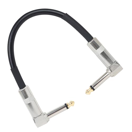 ELAYARD Guitar Effects Kabel Metallstecker Langlebiges Effektor verbindungskabel für Gitarrenpedale Musiker Zubehör Hochwertiges Metall PVC Robust von ELAYARD