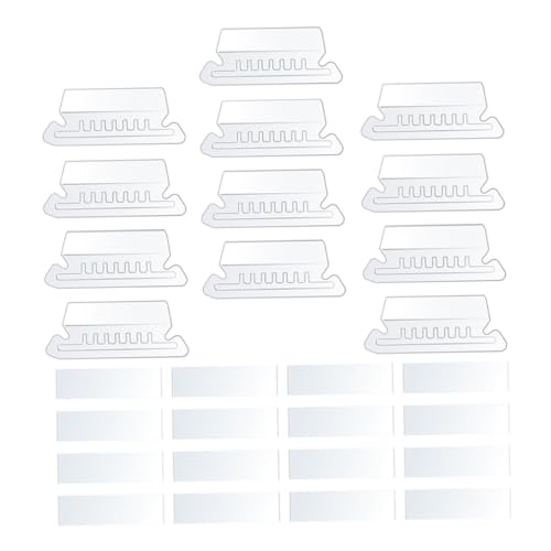 ELAYARD Hängeregister Tabs PVC Wiederverwendbar mit Bunten Etiketten für Büro Ordner Dokumentenmappe und Aktenorganisation zur Einfachen Dateiablage von ELAYARD