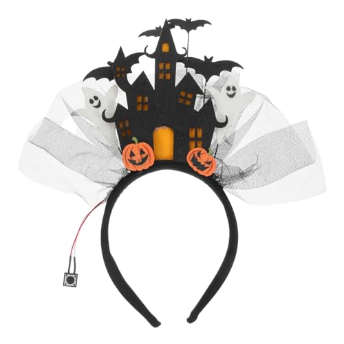 ELAYARD Halloween Haarreif Schloss Design mit LED Beleuchtung Leuchtendes Party Haarband für Damen Gespenstisches Kostümzubehör für Halloween Cosplay und Festliche Verkleidung ELAYARD Halloween Haarreif Schloss Design mit LED Beleuchtung Leuchtendes Party Haarband für Damen Gespenstisches Kostümzubehör für Halloween Cosplay und Festliche Verkleidung von ELAYARD