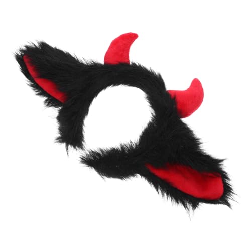 ELAYARD Halloween Yak Horns Stirnband Leichtes Verstellbares Cosplay Horror Accessoire für Erwachsene und Komfortabel für Halloween Partys Bühnenauftritte und Gruselige Kostüme von ELAYARD