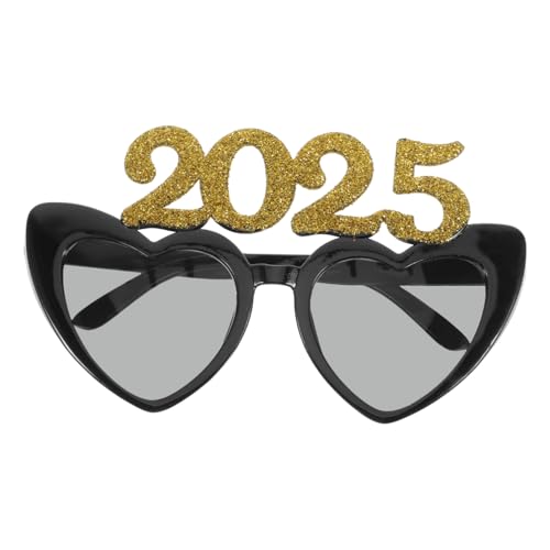 ELAYARD Herzförmige Kunststoffbrille Leichtes Partyaccessoire für Silvester Feier und Festival Komfortable Hautfreundliche Neujahrsbrille als und Spaßobjekt von ELAYARD