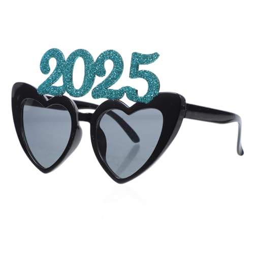 ELAYARD Herzform Brille für Silvester Party Erwachsene Langlebig und Bruchsicher Leichtes Material Bequemes Tragen Wiederverwendbar für Neujahrsfeier und Kostüm Zubehör von ELAYARD