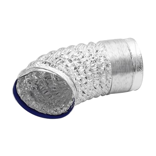 ELAYARD Hochtemperaturbeständiger Langer Flexibler Aluminiumfolie Lüftungsschlauch Ø Feuersicherer Abluftkanal für Trockner Hvac Badezimmer Gewächshaus und Belüftungssysteme ELAYARD Hochtemperaturbeständiger Langer Flexibler Aluminiumfolie Lüftungsschlauch Ø Feuersicherer Abluftkanal für Trockner Hvac Badezimmer Gewächshaus und Belüftungssysteme von ELAYARD