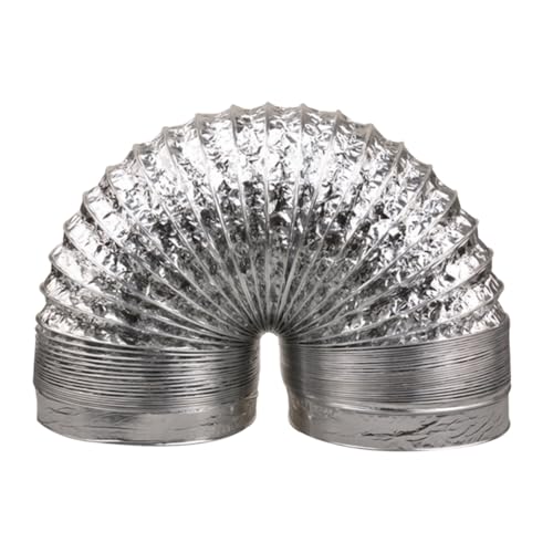 ELAYARD Hochtemperaturfestes Luftrohr Aluminiumkanal flexibler Luftkanal Flexibler Trockner-Entlüftungsschlauch drinnen Isolierter Trockner-Entlüftungsschlauch Lufteinlassschlauch Silber ELAYARD Hochtemperaturfestes Luftrohr Aluminiumkanal flexibler Luftkanal Flexibler Trockner-Entlüftungsschlauch drinnen Isolierter Trockner-Entlüftungsschlauch Lufteinlassschlauch Silber von ELAYARD