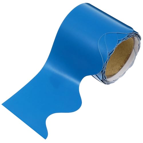 ELAYARD Kreidetafel Randpapier Klassenzimmer Pinnwand Klassenzimmer Randbesatz Dekor Gewellter Papierrand Bulletin Besatz Erste Weiße Farbe Ränder Für Pinnwand von ELAYARD
