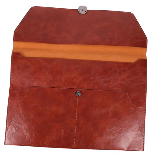 ELAYARD Leder Dokumententasche Großer Kapazität Business File Organizer Stabile Aktenmappe Praktischer Dokumentenhalter für Büro und Konferenz Braun ELAYARD Leder Dokumententasche Großer Kapazität Business File Organizer Stabile Aktenmappe Praktischer Dokumentenhalter für Büro und Konferenz Braun von ELAYARD