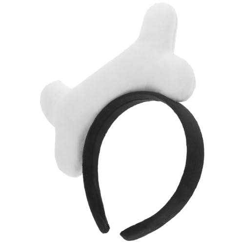 ELAYARD Lustiges Knochen Haarband mit Weichem Plüsch für Karneval und Kostümparty Bequemes Kopfband für Damen und Kreatives Cosplay Partyaccessoire Langlebig und Auffällig von ELAYARD