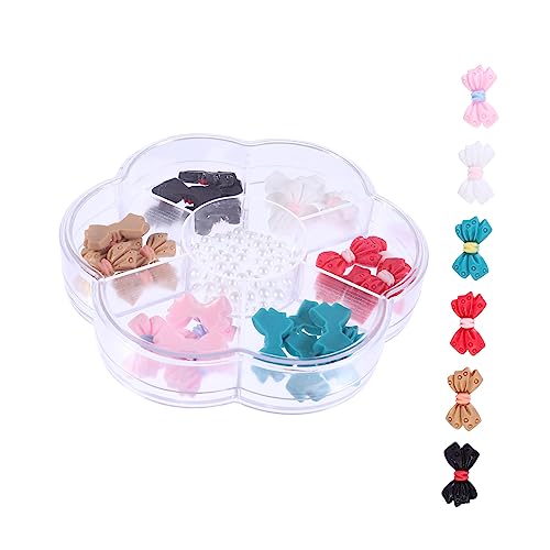 ELAYARD Maniküre Dekorationsset Fächer Bowknot Nageldekoration für DIY Nagelkunst Praktische und Empfindliche Nagelaccessoires für Nagelkünstler aus Hochwertigem von ELAYARD