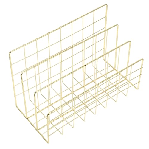 ELAYARD Metall Schreibtisch Organizer Briefablage Robust Multifunktional Für Büro und Zuhause Mail Sorter Dokumentenhalter Stabile Aufbewahrung Briefhalter Für Ordner und Magazine von ELAYARD
