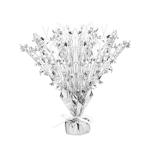 ELAYARD Metallic Folien Stern Tischdeko Silbernes Glitzer Konfetti für Party Hochzeit Festliches Highlight als Glänzendes Zentrumselement für Geburtstags und Abschlussfeiern ELAYARD Metallic Folien Stern Tischdeko Silbernes Glitzer Konfetti für Party Hochzeit Festliches Highlight als Glänzendes Zentrumselement für Geburtstags und Abschlussfeiern von ELAYARD