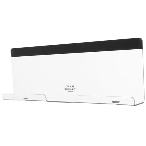 ELAYARD Monitor Memo Board aus Transparentem Klare Haftnotizen Tafel für Computermonitor Unterseite Leichte Elegante Büro Nachrichtentafel zur Einfachen Erinnerung und Organisation von ELAYARD