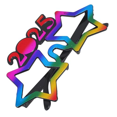 ELAYARD Neujahrs Partybrille Bunte Zahlen Brille Lustige Requisite Leicht Tragbar Silvester Feier Zubehör für Erwachsene und Freunde von ELAYARD