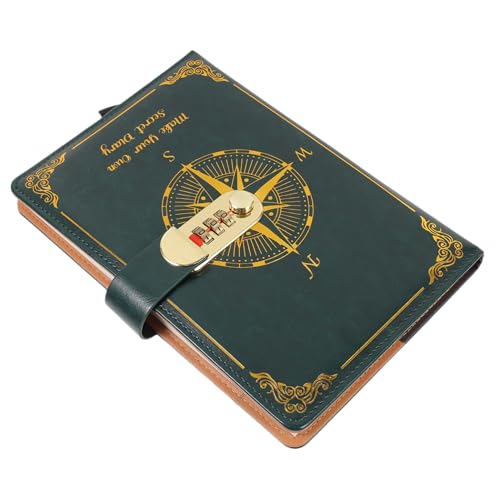 ELAYARD Notizbuch mit Zahlenschloss Retro Leder Tagebuch Verschließbares Business Journal für Reisen und Schule Praktisches Schreibheft Langlebig und Sicher Grünes Notizheft für Alltag ELAYARD Notizbuch mit Zahlenschloss Retro Leder Tagebuch Verschließbares Business Journal für Reisen und Schule Praktisches Schreibheft Langlebig und Sicher Grünes Notizheft für Alltag von ELAYARD