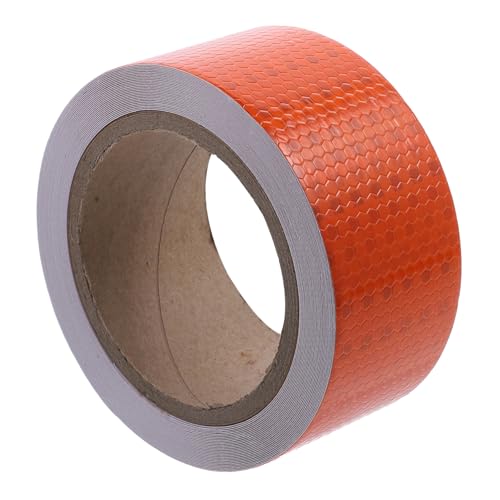 ELAYARD Orange Reflektierendes PVC Sicherheitsband Hochsichtbares Warnband für Outdoor nacht Langlebig und Vielseitig Einsetzbar für Fahrzeugdekoration Bodenmarkierung und von ELAYARD
