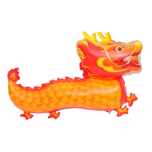 ELAYARD Oranger Dragon Balloon Folienballon Neujahrsdeko Jahr Des Drachen Partydekoration Kindergeburtstag Fotorequisite Langlebig Vielseitig Verwendbar von ELAYARD