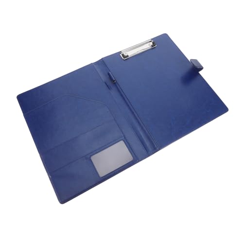 ELAYARD PU Padfolio Ordner mit Klemmbrett Dokumentenmappe Business Organizer für Meetings Interviews mit Kartenfächern und Stiftschlaufe Leichter Strapazierfähiger Büroordner in Blau ELAYARD PU Padfolio Ordner mit Klemmbrett Dokumentenmappe Business Organizer für Meetings Interviews mit Kartenfächern und Stiftschlaufe Leichter Strapazierfähiger Büroordner in Blau von ELAYARD