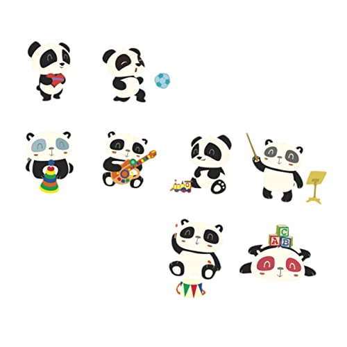 ELAYARD Panda Wandsticker aus Langlebigem Selbstklebend Farbintensiv Niedliches Cartoon motiv für Kinderzimmer Kindergarten und Babyzimmer Wanddeko von ELAYARD