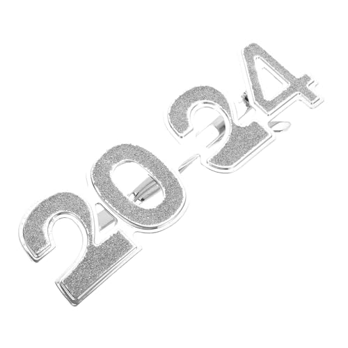 ELAYARD Partybrille Silber Pc Material Leicht Lustige Neujahrs Brille für Erwachsene Silvester Feier Foto Requisit von ELAYARD