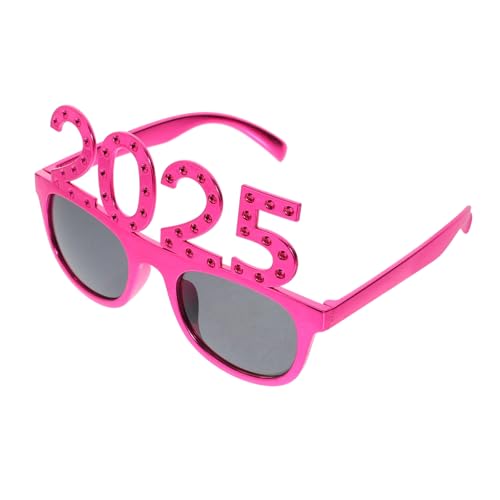 ELAYARD Partybrille mit Funkelndem Diamant Design Leichte Foto Requisiten für Silvester und Abschlussfeiern Stylische Kompakte Brille als Festlicher Jahreswechsel Dekoartikel von ELAYARD