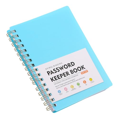 ELAYARD Passwortbuch mit Alphabetischen Registertabs Spiralgebundenes Notizbuch für Website Logins und Passwörter Bleistiftfreundliches Langlebiges Papier Vielseitiger Organizer von ELAYARD