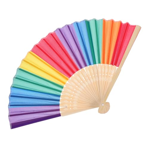 ELAYARD Regenbogen Faltfächer Bunter Pride Handfächer Leichter Faltbarer Fan Für Lgbtq Party Hochzeit Sommer Tanzbedarf ELAYARD Regenbogen Faltfächer Bunter Pride Handfächer Leichter Faltbarer Fan Für Lgbtq Party Hochzeit Sommer Tanzbedarf von ELAYARD