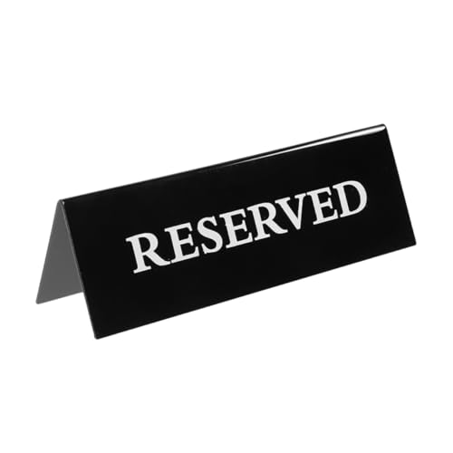 ELAYARD Reserviert Tischschild aus Wasserdichtem Stabile Platzkarten für Restaurants Hochzeiten und Besondere Anlässe Schwarz ELAYARD Reserviert Tischschild aus Wasserdichtem Stabile Platzkarten für Restaurants Hochzeiten und Besondere Anlässe Schwarz von ELAYARD