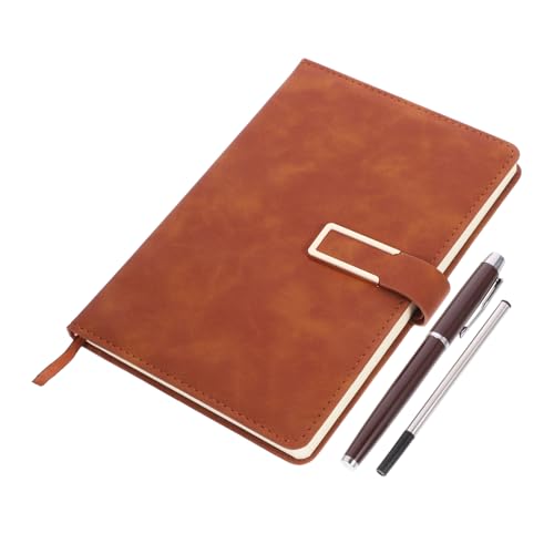 ELAYARD Retro Notizbuch Set mit Umschlag und Schnalle Dickes Handliches Notizheft mit Kugelschreiber Multifunktionales Tragbares Business notizblock für Alltag Büro und Reisen ELAYARD Retro Notizbuch Set mit Umschlag und Schnalle Dickes Handliches Notizheft mit Kugelschreiber Multifunktionales Tragbares Business notizblock für Alltag Büro und Reisen von ELAYARD