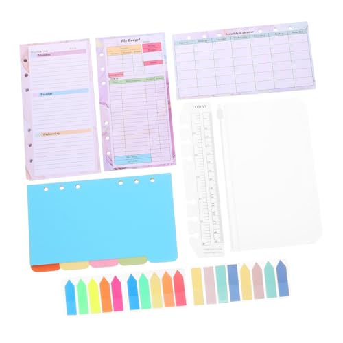 ELAYARD Ringbuch Einlagen Farbiges Lose Nachfüllpapier Flexible Binder Einlagen für Tages Wochen Monatsplaner Praktisches Zubehör für Notizbücher und Organizer ELAYARD Ringbuch Einlagen Farbiges Lose Nachfüllpapier Flexible Binder Einlagen für Tages Wochen Monatsplaner Praktisches Zubehör für Notizbücher und Organizer von ELAYARD