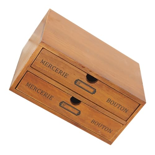 ELAYARD Schubladenbox aus Massivem Holz Stabiles Aufbewahrungsorganizer Multifunktionaler Schreibtisch Speicherorganizer für Kosmetik Schmuck und Büro Platzsparend für Schlafzimmer und von ELAYARD