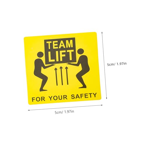 ELAYARD Schwerlast Versandaufkleber pro Rolle Hochklebend Team Lift Warnetiketten für Pakete und Lager Sichere Haftung für Versand und Transport von ELAYARD