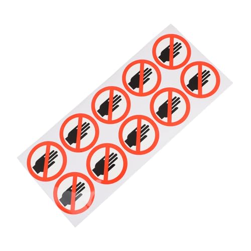 ELAYARD Selbstklebender Warnaufkleber Nicht Berühren Sicherheitssticker für Geräte und Maschinen Schutz vor Unfällen Einfache Anbringung Langlebiges Material für Arbeitsplatz und von ELAYARD