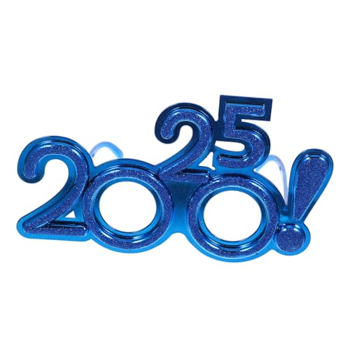 ELAYARD Silvester Partybrille aus Leichtem Pc Blaue Neon Brille mit Auffälligem Ausrufezeichen Lustiges Partyzubehör für Erwachsene und Neujahrsfeiern von ELAYARD