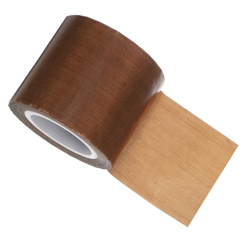 ELAYARD Teflonband Wärmeband Wärmeübertragungsband Klebstoff Hitzebeständiges Klebeband für Sublimation Hitzebeständiges Transferband PTFE-Band Glasfaser Light Brown von ELAYARD