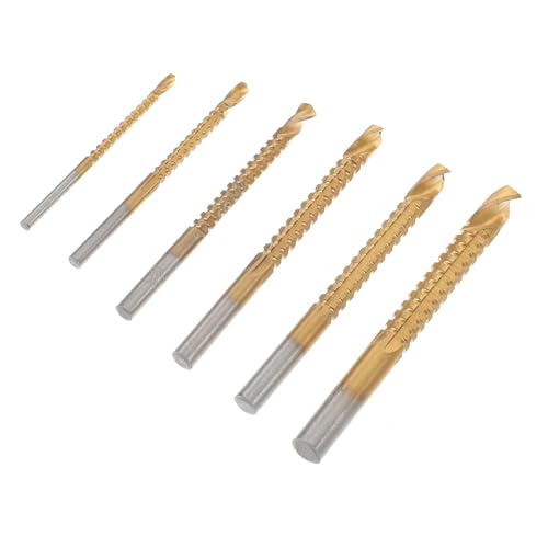 ELAYARD Teiliges Hochleistungs bohrerset für Holz mit Schrägen Titan beschichteten Spiralbohrern Verschleißfest Präzises Seitenschneiden Leichtes Design für DIY Heim Baueinsatz von ELAYARD