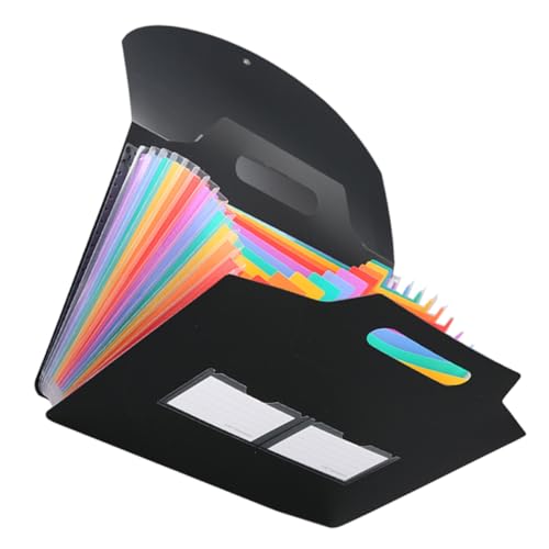 ELAYARD Tragbarer Fächer Aktenordner mit Regenbogen Innenseiten Leichter Wiederverwendbarer Organizer für Haushalt und Büro Handlicher Dokumentenhalter für Papierablage und Organisation ELAYARD Tragbarer Fächer Aktenordner mit Regenbogen Innenseiten Leichter Wiederverwendbarer Organizer für Haushalt und Büro Handlicher Dokumentenhalter für Papierablage und Organisation von ELAYARD